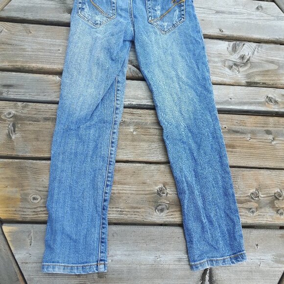 Girls Children's Place Jeans Silver Sequin Sparkle - Picture 9 of 9